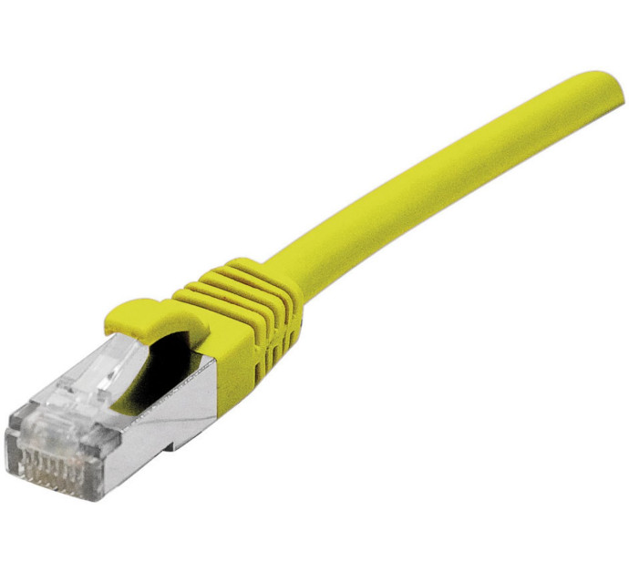 Cordon RJ45 catégorie 6A F/UTP LSOH snagless jaune - 3 m