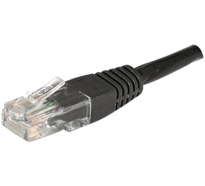 Cordon RJ45 catégorie 6 U/UTP noir - 0,5 m