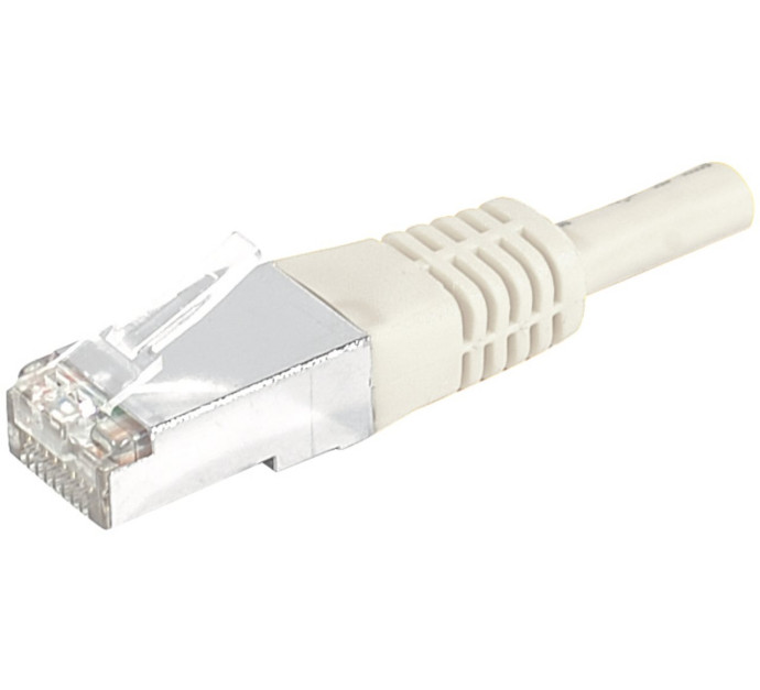 Cordon de brassage Cat6 RJ45 Patch cable S/FTP grey - 0,3 m