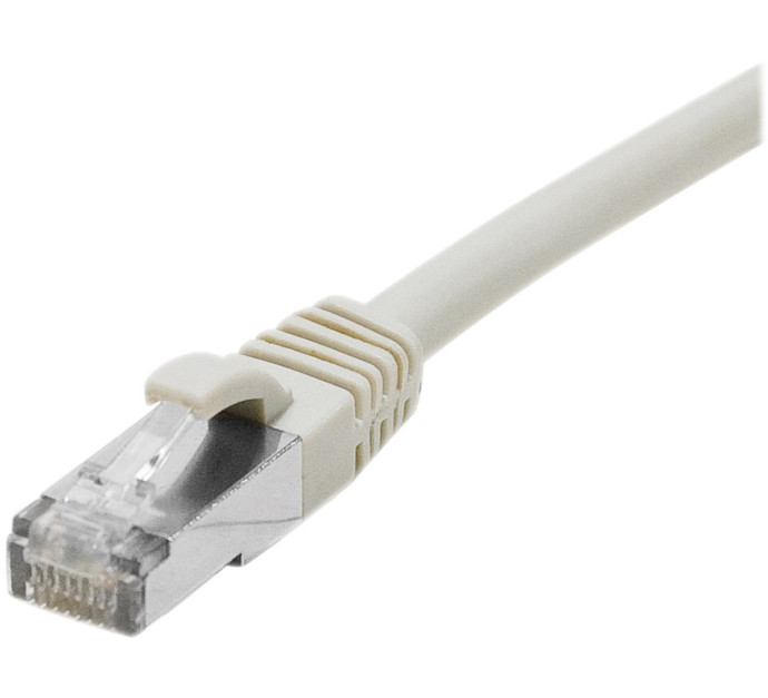 Cordon RJ45 catégorie 6A F/UTP LSOH snagless gris - 15 m