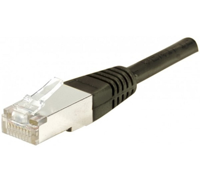 DEXLAN Cordon RJ45 catégorie 6A F/UTP noir - 1 m
