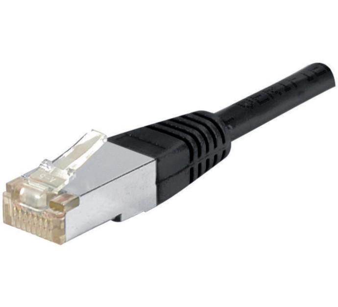 DEXLAN Cordon RJ45 catégorie 6A F/UTP noir - 0,3 m