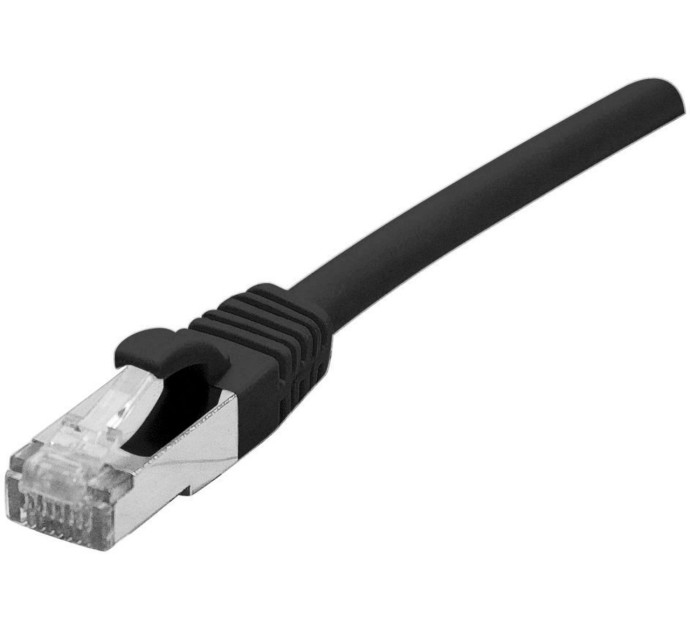 Cordon RJ45 catégorie 6A F/UTP LSOH snagless noir - 0,5 m