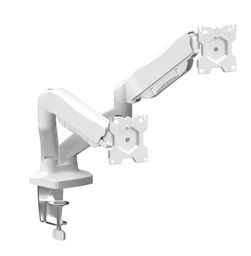 [G160] Support bureau 2 écrans blanc [G160 White 2E]