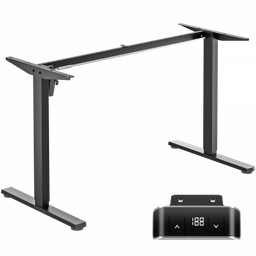 [WDF221E] Table bureau noir réglable électrique en hauteur [WDF221E Black]