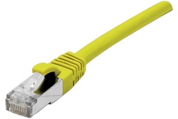 Cordon RJ45 catégorie 6A S/FTP jaune - 0,3 m [858418]