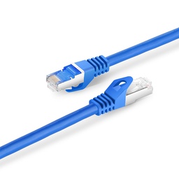 Cordon RJ45 catégorie 6A S/FTP  bleu - 0,5 m [858451]