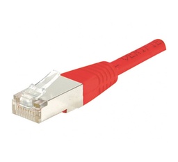 Cordon RJ45 catégorie 6 F/UTP rouge - 0,15 m [842040]