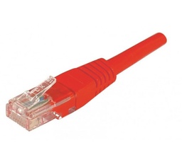 Cordon RJ45 catégorie 6 U/UTP rouge - 3 m [243730]