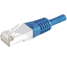 Cordon RJ45 catégorie 6 S/FTP bleu - 0,15 m [856814]