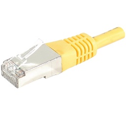 Cordon RJ45 catégorie 6 S/FTP jaune - 0,15 m [856813]