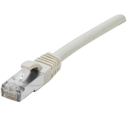 Cordon RJ45 catégorie 6A S/FTP  gris - 2 m [858406]