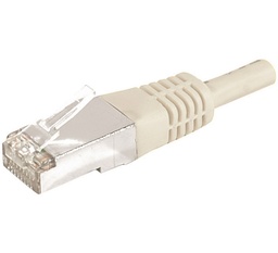 DEXLAN Cordon RJ45 catégorie 6A F/UTP gris - 0,5 m
