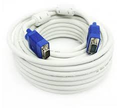 Câble VGA 10M Mâle/Mâle – Blanc