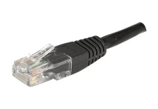 CORDON RJ45 CAT 6 U/UTP NOIR 1M